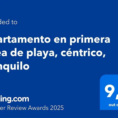 En Primera Línea De Playa, Céntrico, Tranquilo Apartamento *